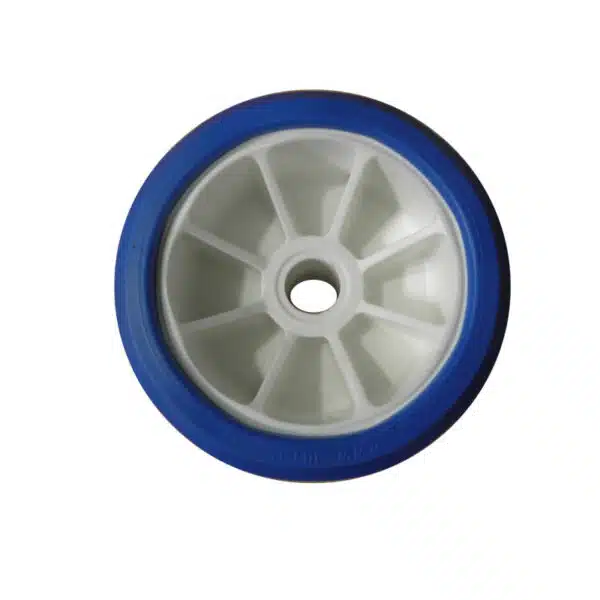 Galet Bi-Matière - Blanc/Bleu Ø120 mm référence 5202A