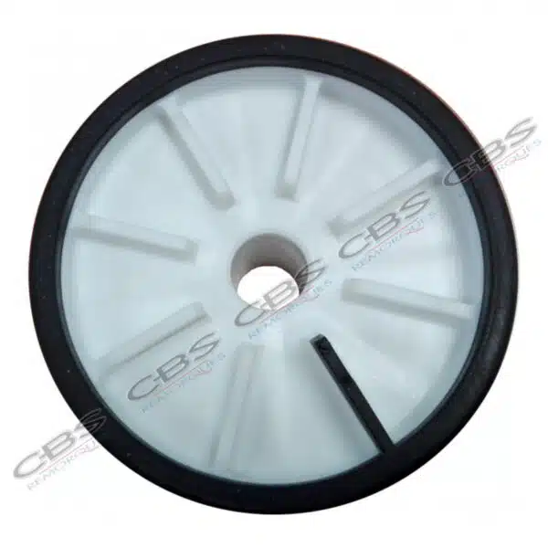 Galet Bi-Matière  - Noir/Blanc Ø100 mm référence 5206A