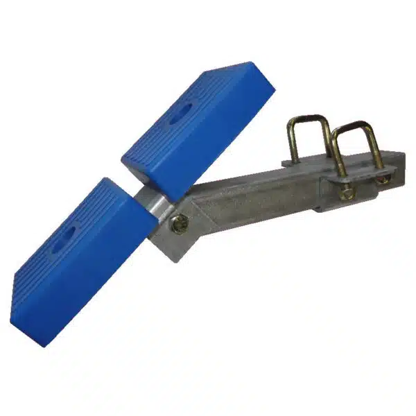 Ensemble patin plat - chandelle en 400 pour tube en 80x40 référence 4404BA