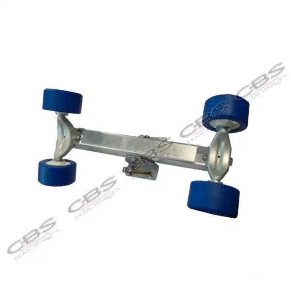 Ensemble multirouleaux double en 100 avec équerres et brides 100x50 référence 4416B