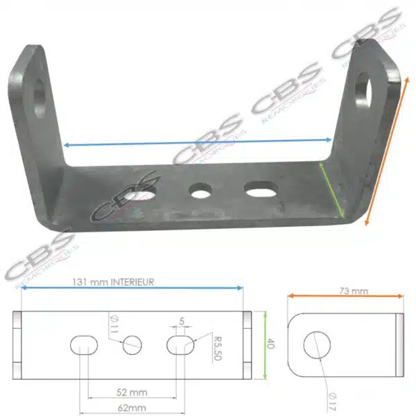 Support bobine - 130 mm référence 5026