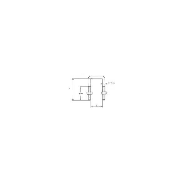 Bride 50x100 avec plaquette référence 9463 – Image 2