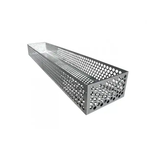 Panier en tôle galvanisée ajourée sans couvercle pour remorque C4-C6 référence 9607