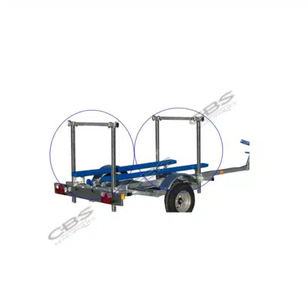 Kit B0220-2K pour traverses en 40x40 référence 9363N