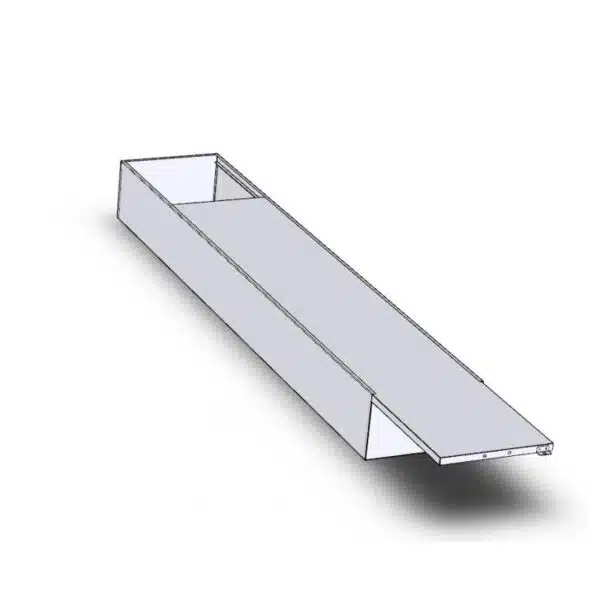 Panier en tôle galvanisée avec couvercle pour remorque canoës C4-C6 référence 9606
