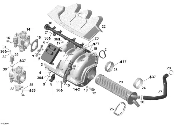 Calculateur - Electronic Box Sea-Doo 1503cc 215 CV 2006 référence 420664946 – Image 2