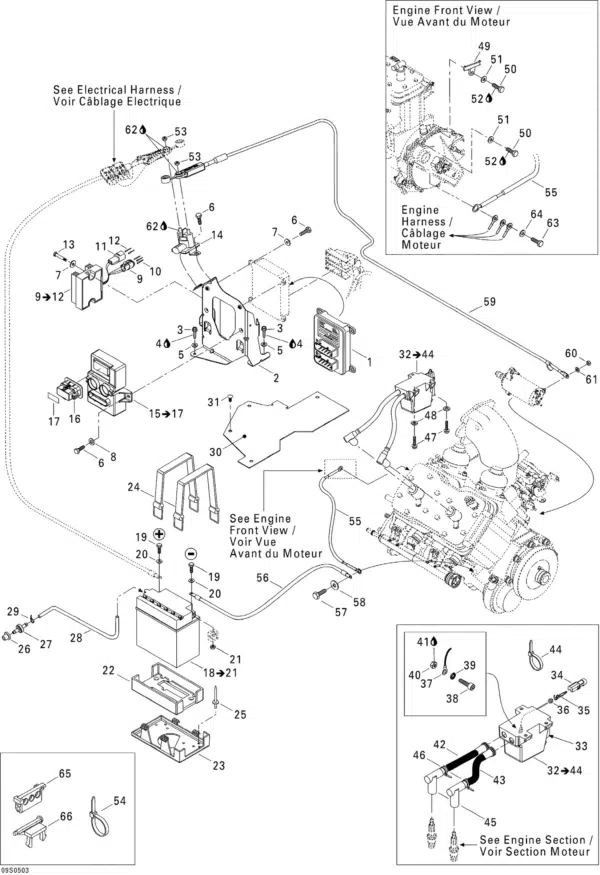 Module Electronique MCV - VCM Electromic Module Sea-Doo GTI RFI 2005 référence 278001988 – Image 2
