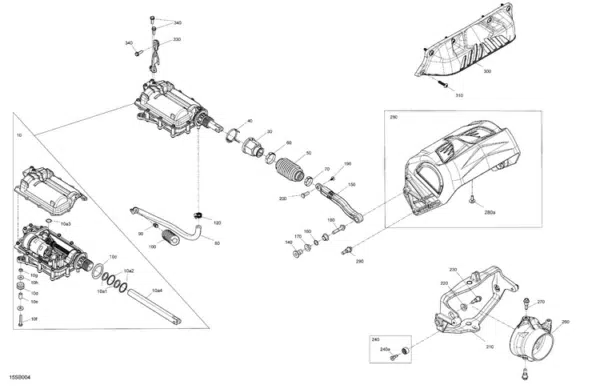 Nozzle buse de direction - Steering Nozzle Sea-Doo 2018-2025 référence 267000906, 267000908 – Image 3