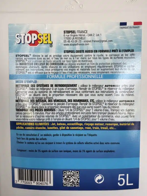 STOPSEL RC 5 Litres – Rince, Nettoie et Protège du Sel – Image 3