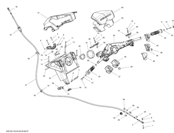 Support de colonne de direction - Steering Support Ass'y Sea-Doo 2011-2020 référence 277001793, 277001879, 277001911, 277001947, 277001971 – Image 3
