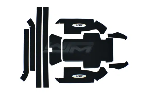 Tapis antidérapant WSM pour Jet-Ski Kawasaki 750 SX-SXI Freestyle 92-02 référence 012-101-01BLK