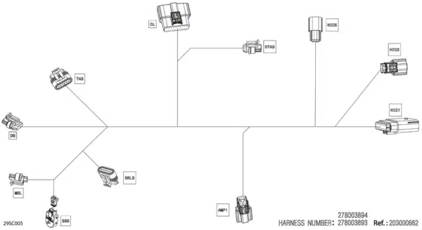 Faisceau guidon - Steering Wiring Harness Sea-Doo GTX Pro 1630cc 2021-2023 référence 278003893, 278003894 – Image 2