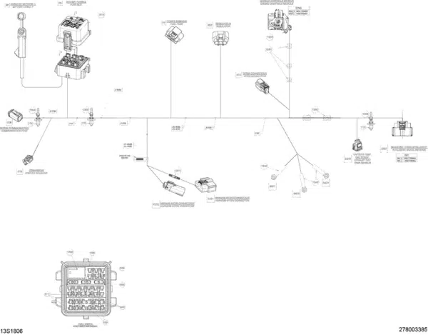 Faisceau électrique principal - Main Wiring Harness Sea-Doo 1503-1630cc 2018 référence 278003385 – Image 2