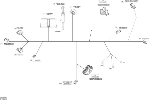Faisceau électrique principal - Main Wiring Harness Sea-Doo 1503cc 2016-2017 référence 278003336 – Image 2