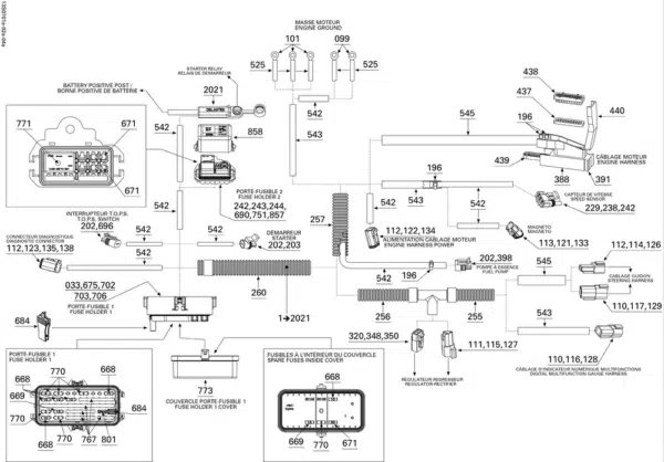 Faisceau électrique principal - Main Wiring Harness Sea-Doo 1503cc GTX-RXT 2007 référence 278002161 – Image 5