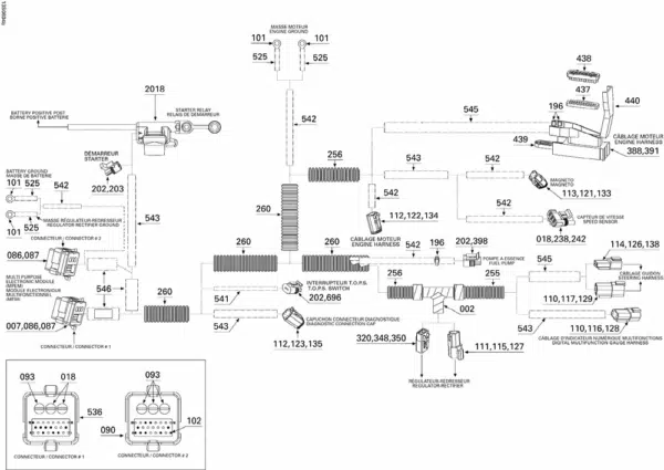 Faisceau électrique principal - Main Wiring Harness Sea-Doo 1503cc GTX-RXT 2006 référence 278002119 – Image 2