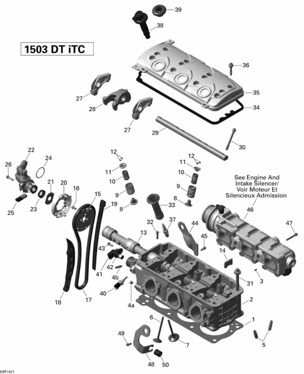Soupape de pressurisation - Vent Valve Sea-Doo 1503-1630cc 2009-2025 référence 420856502, 420856504 – Image 2