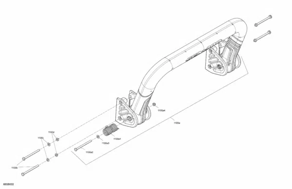 Échelle d'embarquement -Ladder Sea-Doo 1503-1630cc 2018-2022 référence 295100747, 295100869 – Image 2