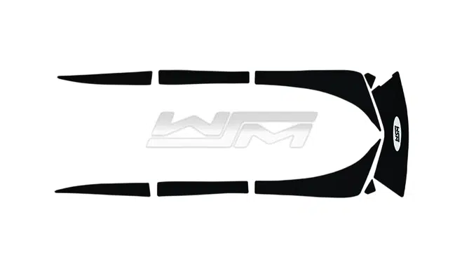 Tapis antidérapant WSM pour Jet-Ski Kawasaki 1500cc Ultra 250-310 2007-2020 référence 012-112BLK