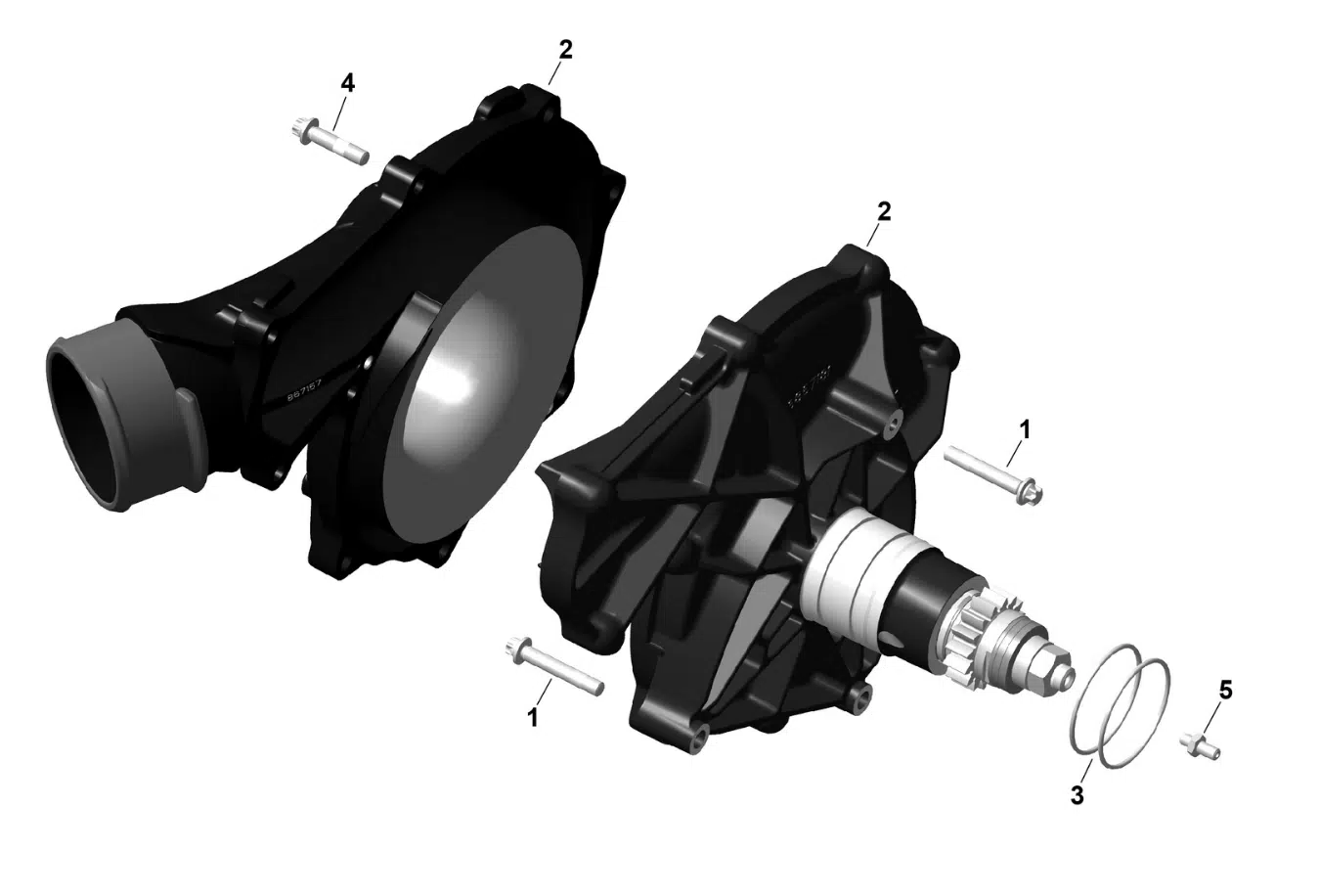 Compresseur avec hélice Racing - Supercharger Sea-Doo 230-260 CV 2008-2025 référence 420881990, 420881991, 420881992, 420993563 – Image 2