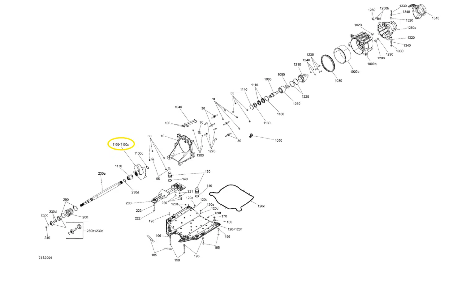 Hélice - Impeller d'origine Sea-Doo 1503cc GTI 130 Pro 2019-2020 référence 267001033, 267001076 – Image 2