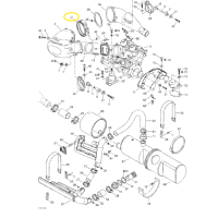 Bride d'échappement - Exhaust Clamp Sea-Doo 951 cc 1998-2007 référence 274000510