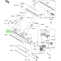 Collecteur d'admission - Manifold Intake Kawasaki 1500cc 2004-2022 référence 59076-3729