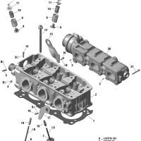 Culasse - Cylinder Head Sea-Doo référence 420413258 jet ski seadoo