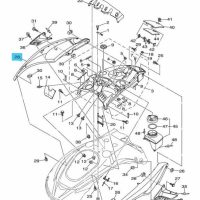Déflecteur latéral droit - Cover Side 2 Yamaha FX Cruiser HO 1800cc 2009 référence F1W-U377C-10-P0
