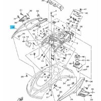 Déflecteur latéral droit – Cover Side 2 Yamaha FX SHO 1800cc 2008-2010 référence F1W-U377C-20-P0, F1W-U377C-60-P2 Déflecteur latéral droit - Cover Side 2 Yamaha FX SHO 1800cc 2008-2010 référence F1W-U377C-20-P0, F1W-U377C-60-P2