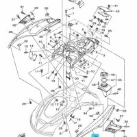 Déflecteur latéral gauche - Cover Side 1 Yamaha FX Cruiser HO 1800cc 2009 référence F1W-U377B-10-P0