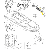 Durite de ventilation - Vent Hose Sea-Doo 951-1503cc 2002-2007 référence 291001746, 291001689
