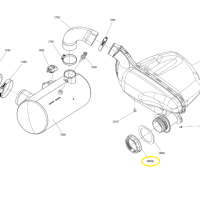 Écrou 72 mm - Nut 72 mm Sea-Doo 720-1503cc 1996-2026 référence 274000224