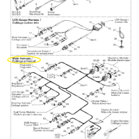 Faisceau électrique principal - Main Wiring Harness Sea-Doo 1503cc GTX 155 2002 référence cablage electrique seadoo