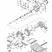 Plaque de promenade - Plate 2 jet ski Yamaha VX 1050-1100cc 2015-2020 référence F2X-U273B-00-00