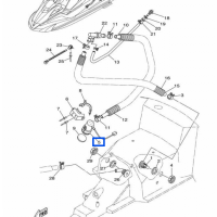 Pompe de cale complète - Bilge Pump Assy Yamaha 1000-1800cc 2002-2018 référence F1B-U8360-01-00, F1B-U8360-02-00