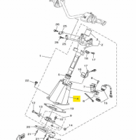 Support de colonne de direction - Housing Assy Yamaha 1050-1800cc 2015-2024 référence F2X-6152M-00-00, F2X-6152M-02-00