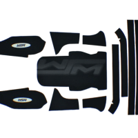 Tapis antidérapant avec kickers et capuchons de rail WSM pour Jet-Ski Kawasaki 800 SX-R 03-11 référence 012-106-01BLK
